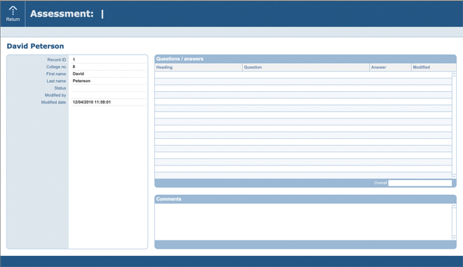 Assessments Management