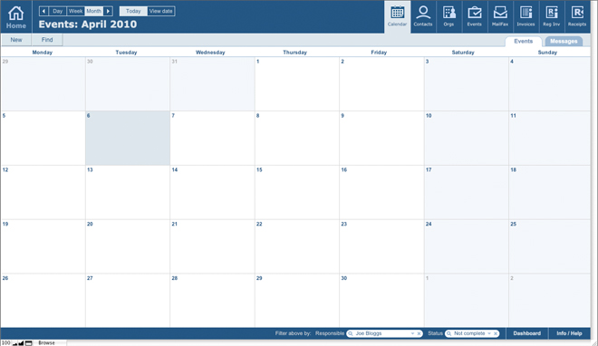 FileMaker calendar software