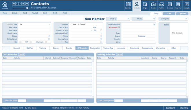 CPD points tracking software