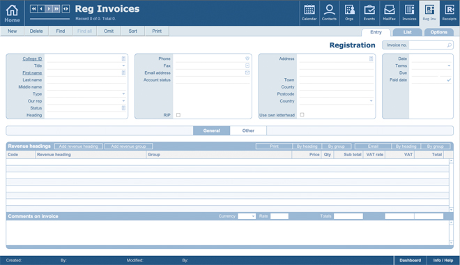 Registration Software